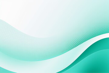 Mint Green and white vector halftone background with dots in wave shape, simple minimalistic design for web banner template presentation background