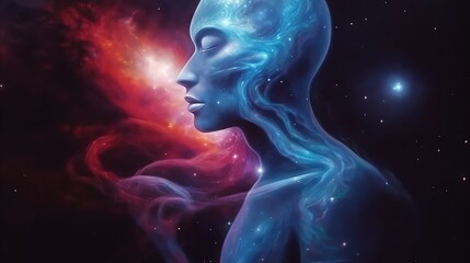 a person with their eyes closed