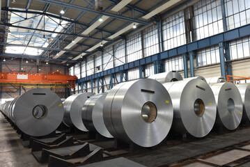 industrial plant for the production of sheet metal in a steel mill - 791716306