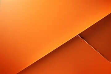 Orange background with geometric shapes and shadows, creating an abstract modern design for corporate or technology-inspired designs with copy space for photo text or product, blank empty copyspace