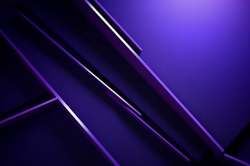 Purple background with geometric shapes and shadows, creating an abstract modern design for corporate or technology-inspired designs with copy space for photo text or product, blank empty copyspace