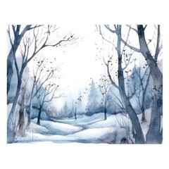 winter forest landscape