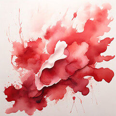 Abstract watercolour crimson background