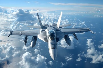 Soaring High:Awe-Inspiring Vistas of Fighter Jets Commanding the Skies with Precision and Power
