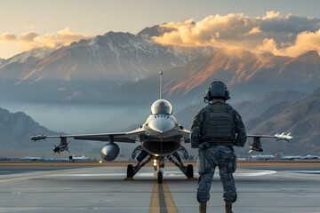 Intense Visuals of Fighter Pilots Training for Mission Success in the Rugged Mountainous Landscape