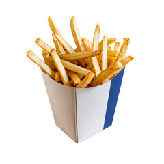 Blank french fries for mock up, transparent french fries png image
