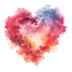 watercolor heart background