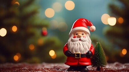 a small figurine of a santa claus - Powered by Adobe