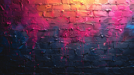 Grunge style colorful paint wall background, abstract urban background.