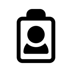 id card glyph icon