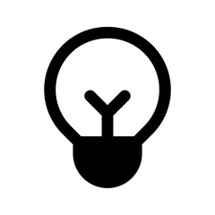 light bulb glyph icon