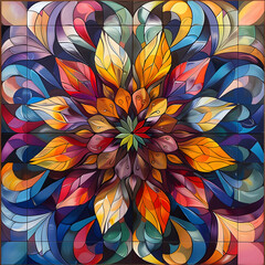 pattern for a mandala flower