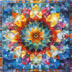 pattern for a mandala flower