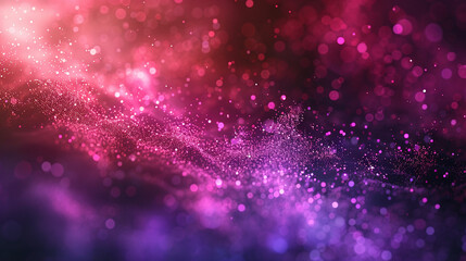 Vibrant Pink and Purple Glitter Waves Abstract Background