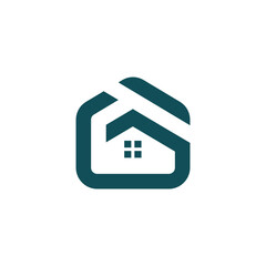 TG house simple sleek creative modern geometric logo design vector