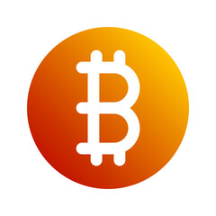 Obraz premium bitcoin gradient icon
