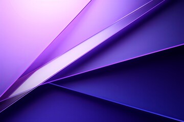 Violet background with geometric shapes and shadows, creating an abstract modern design for corporate or technology-inspired designs with copy space for photo text or product, blank empty copyspace