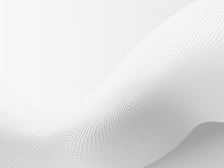 White and white vector halftone background with dots in wave shape, simple minimalistic design for web banner template presentation background. with copy space for photo text or product, blank empty c
