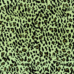 Leopard pattern design, illustration background Animal skin texture.