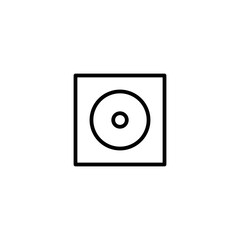 compact disc line icon