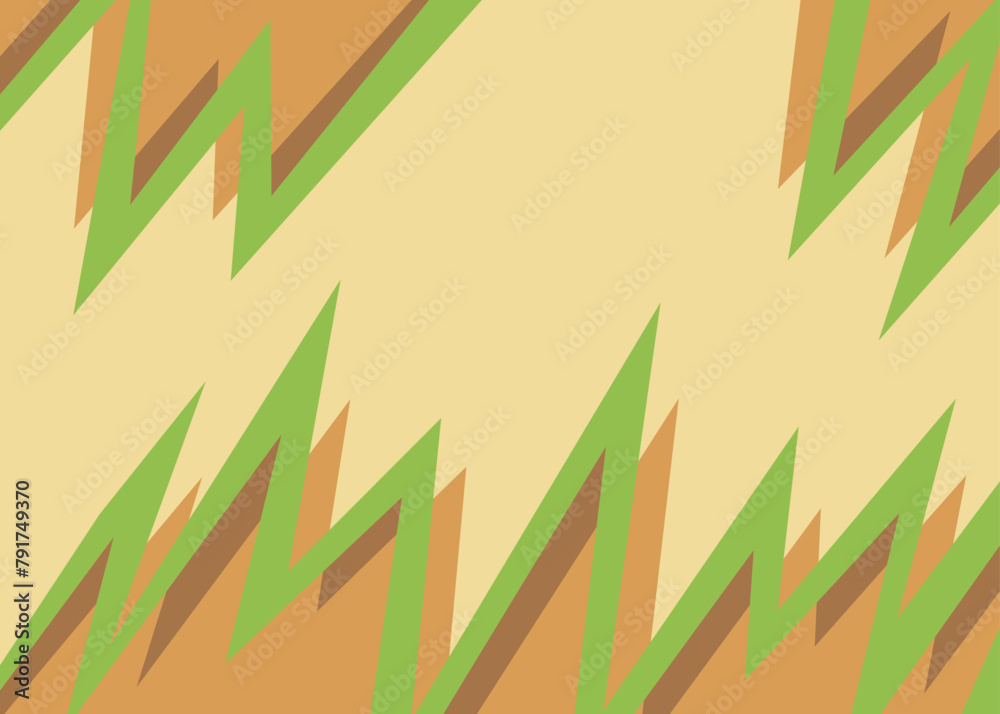 Poster abstract background with sharp zigzag line pattern and with some copy space area