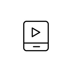 music player line icon