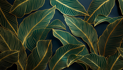 leaves background green tropic
