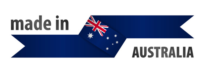 Made in Australia graphic and label.
