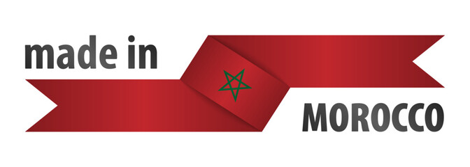 Made in Morocco graphic and label.