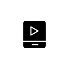music player glyph icon