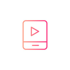 music player gradient icon