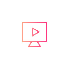 video player gradient icon