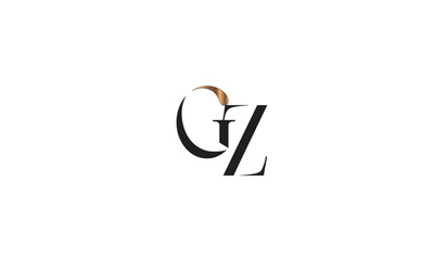 GZ, ZG , Z , G , Abstract Letters Logo Monogram	