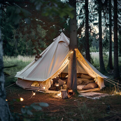 Trip forest camp vacation generated.Ai