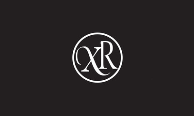 XR, RX , R , X , Abstract Letters Logo Monogram - obrazy, fototapety, plakaty