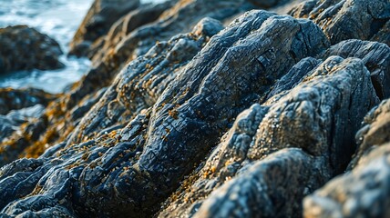 Detailed Close-Up Showcasing the Rugged and Weathered Bark of an Ancient Tree
 - obrazy, fototapety, plakaty