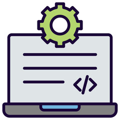 Web development Outline Color Icon