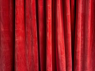 Red velvet curtain
