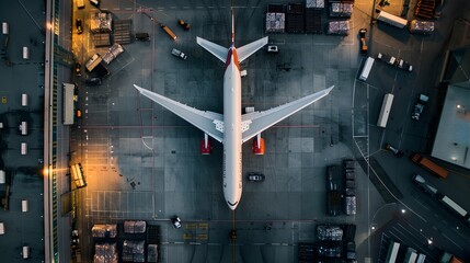 An insightful depiction of the synergistic collaborative partnerships between airlines, logistics companies, and cargo handlers, showcasing their coordinated efforts to streamline global air cargo ope