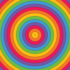 Obraz premium background with rainbow circles, psychedelic background