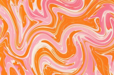 Abstract background with pink and orange wave