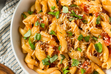 Homemade Italian Casarecce Pasta