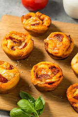 Homemade Italian Pizza Muffin Bites