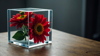 Summer bouquet with chamomiles and calendula in a glass jar on the table of a country house
 - obrazy, fototapety, plakaty