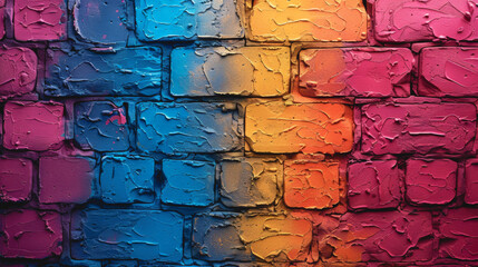 Obraz premium Grunge style colorful paint wall background, abstract urban background.