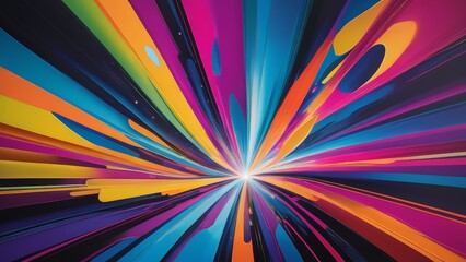 Vibrant colorful light explosion abstract background for design