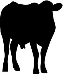 cow icon. cow silhouette

