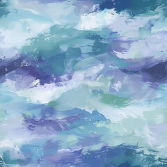 Obraz premium Abstract Brushstroke Canvas, Cool Blues and , Artistic Background with Copy Space