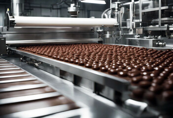 'automation factory industrial line production chocolate manufacturing cocoa milk lactic liquid sweet machinery warehouse brown mixing stirring warm distribution level different engine'