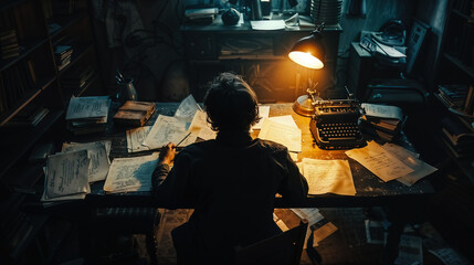 Cryptanalyst at work during the cold war era